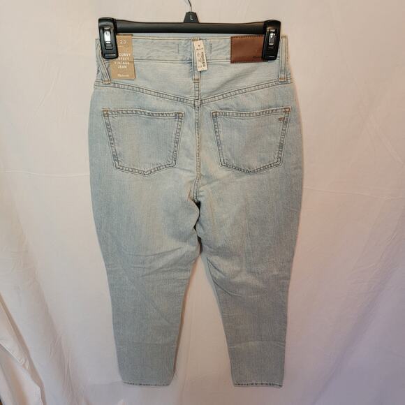 Madewell Light Wash High Rise Curvy Perfect Vintage Straight Leg Jeans Size 23 - Picture 11 of 11